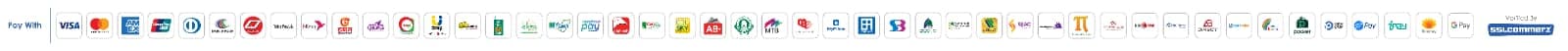 Payment methods accepted: Visa, MasterCard, American Express, UnionPay, bKash, Nagad, Rocket, Bank Cards & Mobile Banking