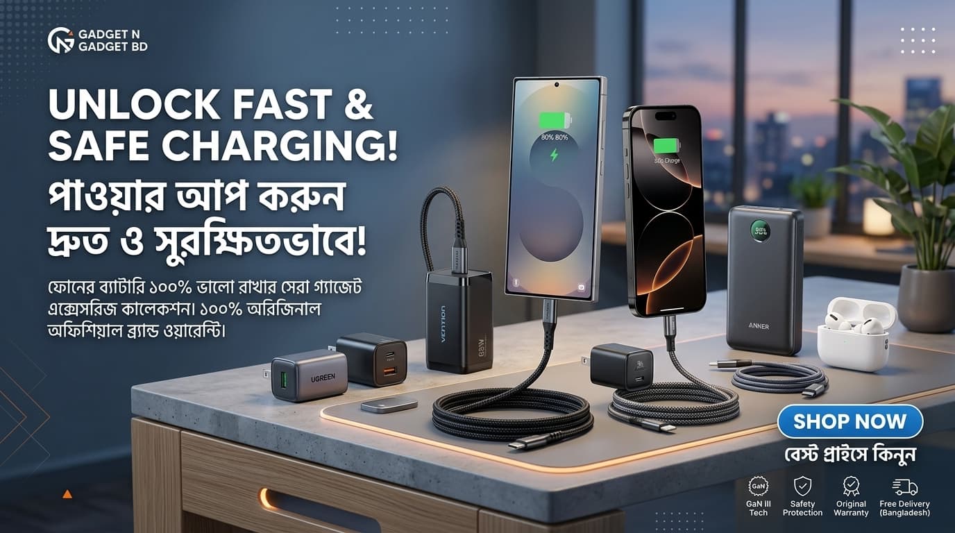 ফোনের ব্যাটারি ভালো রাখার সঠিক উপায়: GaN Fast Charger কেন ব্যবহার করবেন?