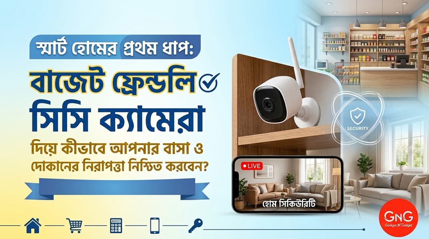 স্মার্ট হোমের প্রথম ধাপ: বাজেট ফ্রেন্ডলি সিসি ক্যামেরা দিয়ে কীভাবে আপনার বাসা ও দোকানের নিরাপত্তা নিশ্চিত করবেন?