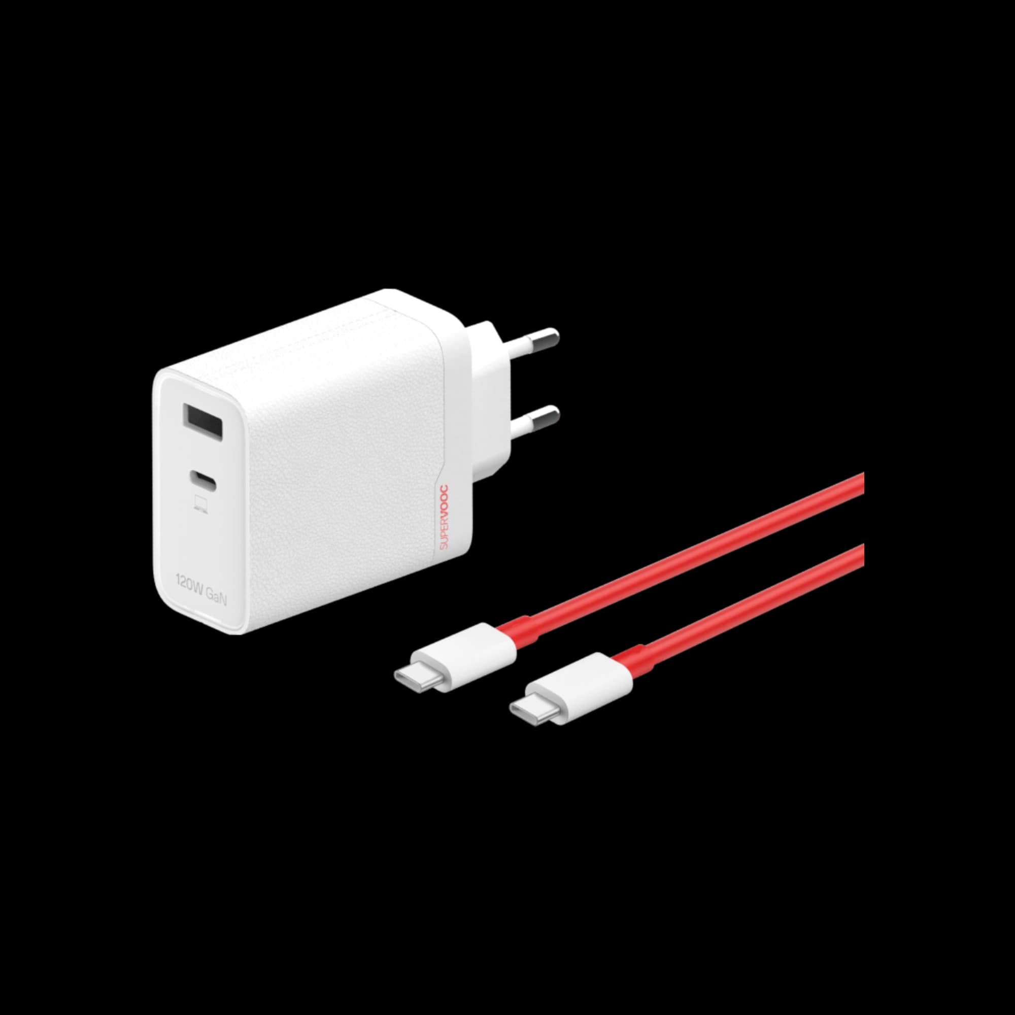 OnePlus SUPERVOOC 120W Dual Ports Power Adapter with C to C cable