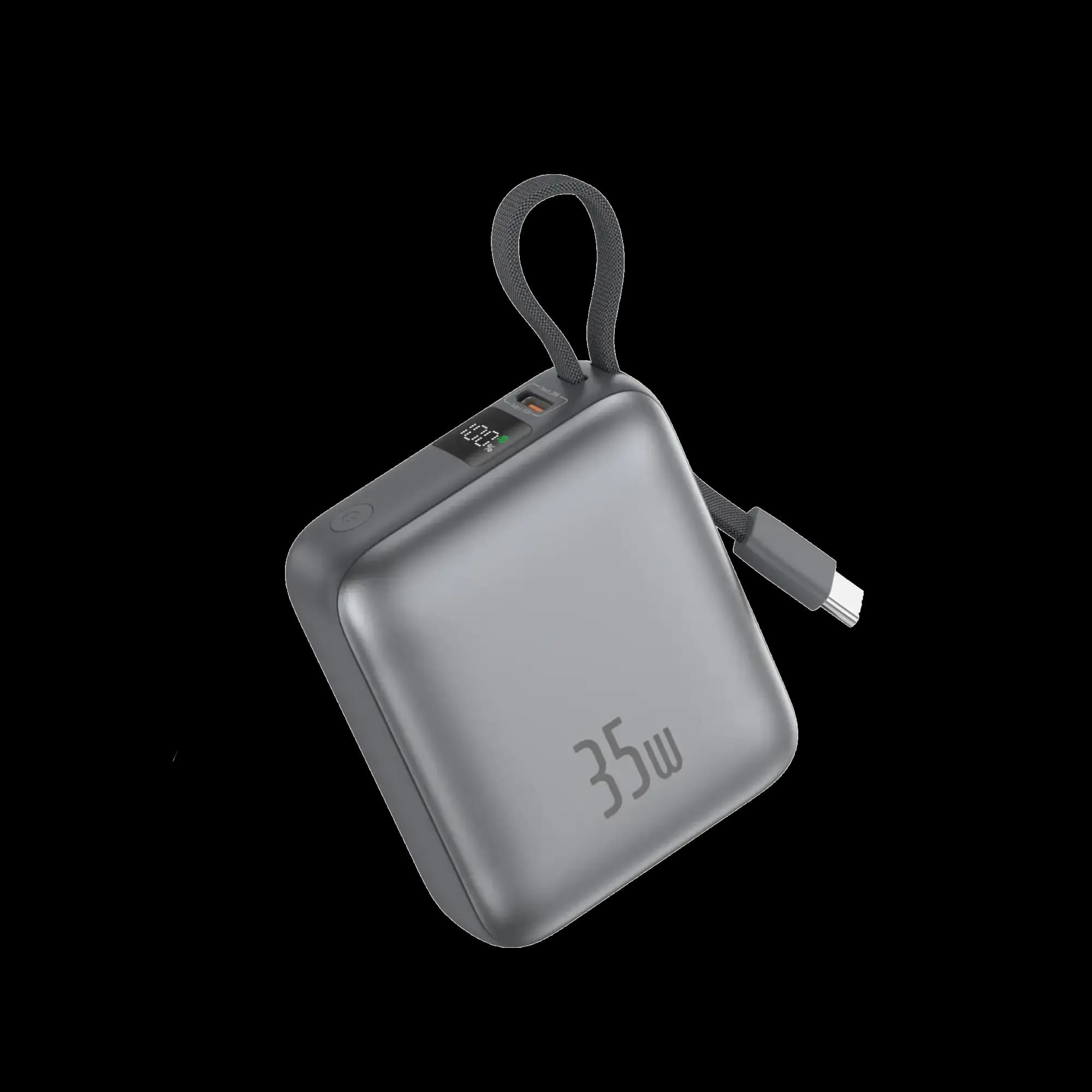 FONENG PX137 10000mAh 35W Fast Charging Power Bank with Built-in Cable