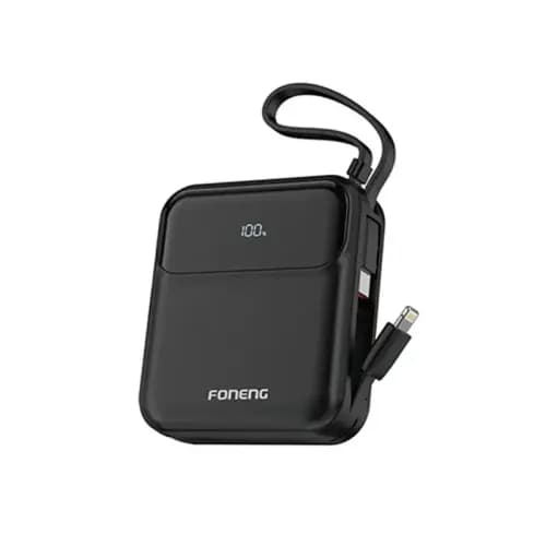 FONENG PX111 Mini 22.5W Power Bank with 2 Built-in Cables -10000mAh