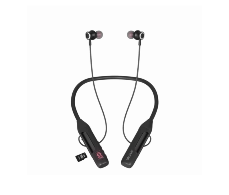 VALDUS VS-83 Premium Neckband – 150 Hours Playback, LED Display & TF Card Support